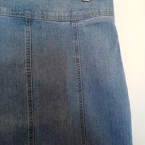 CAbi Aline Faded Wash Denim Skirt - Picture 11 of 15